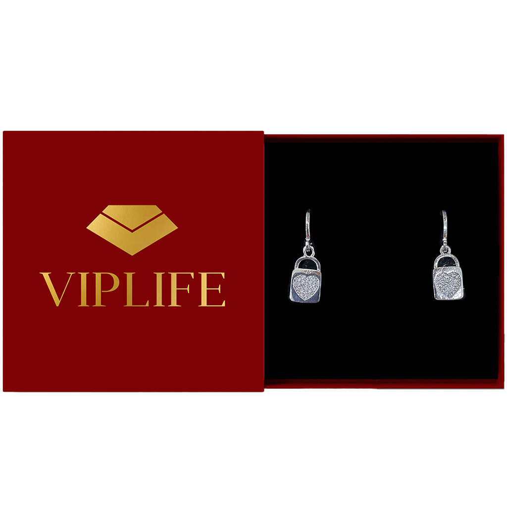 A-9828 VIPLIFE-Aksesuar Sırğa + Viplife hədiyyəlik qutu   