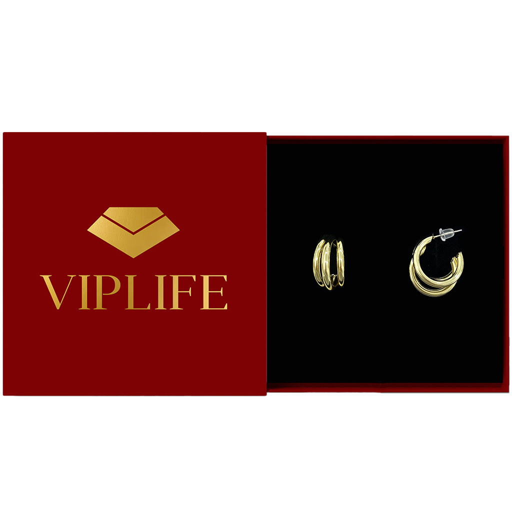 A-9842 VIPLIFE-Aksesuar Sırğa + Viplife hədiyyəlik qutu  